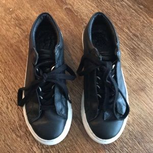 Black Leather KSwiss Sneakers